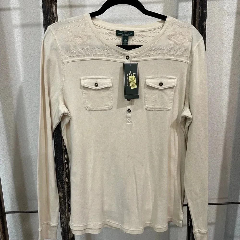 NWT Ralph Lauren top Sz XL